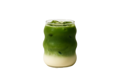 matcha latte prepared with Greenbird Japanese matcha powder